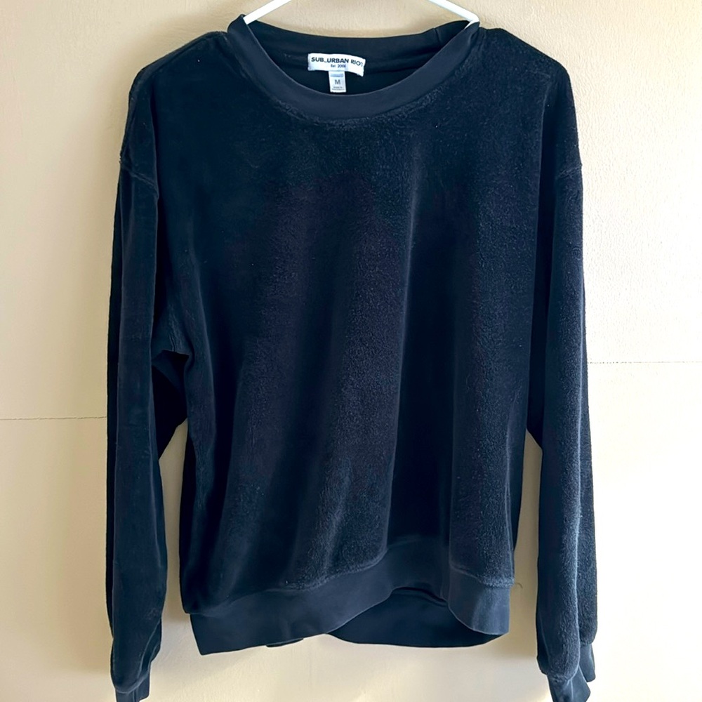 Sub_Urban Riot black crewneck sweatshirt